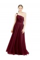 Affordable Tulle Burgundy A-Line One Shoulder Long Semi Formal Evening Dress UK