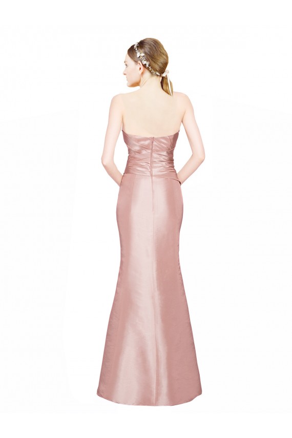 Affordable Stretch Satin A-Line Sweetheart Long Evening Dress UK