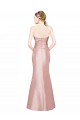 Affordable Stretch Satin A-Line Sweetheart Long Evening Dress UK