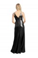 Affordable Sequin Black A-Line Spaghetti Straps Long Sexy Evening Dress UK