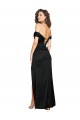 Affordable Silky Satin Black A-Line Sweetheart Long Sexy Wedding Party Dress UK