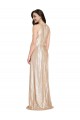 Affordable Sequin Gold Sheath Halter Neck Long Evening Dress UK