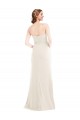 Affordable Stretch Crepe Ivory Trumpet Strapless Long Semi Formal Evening Dress UK