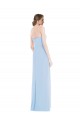 Affordable Soft Chiffon Light Sky Blue A-Line Sweetheart Long Evening Maxi Dress UK