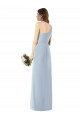 Affordable Stretch Crepe Light Sky Blue Trumpet One Shoulder Long Semi Formal Evening Dresses UK