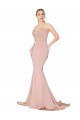 Affordable Stretch Crepe Mauve Mermaid Sweetheart Long Sexy Evening Dress UK