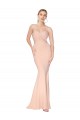 Affordable Stretch Crepe Nude Mermaid Sweetheart Long Evening Dress UK