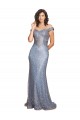 Affordable Sequin Mermaid Off the Shoulder Long Evening Dress UK