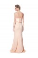 Affordable Stretch Crepe Nude Mermaid Strapless Long Maxi Evening Dress UK