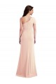 Affordable Stretch Crepe Nude Trumpet One Shoulder Long Evening Dress UK