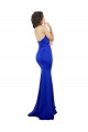 Affordable Stretch Crepe Royal Blue Mermaid Sweetheart Long Sexy Evening Dress UK