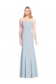 Affordable Stretch Crepe Light Sky Blue Trumpet Sweetheart Long Evening Dress UK